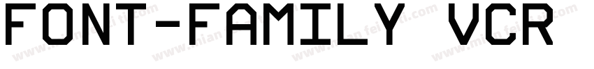 font-family VCR OSD Mono font-siz字体转换